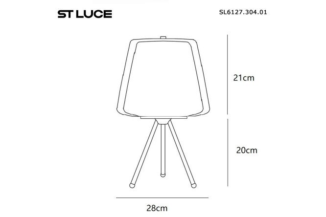 Светильник настольный ST LUCE Pandora LED, 29x41x29 см