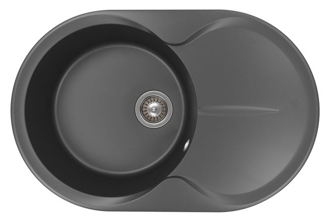 Изображение товара Мойка врезная Лацио 780 с крылом кварцевый композит 78х51 см