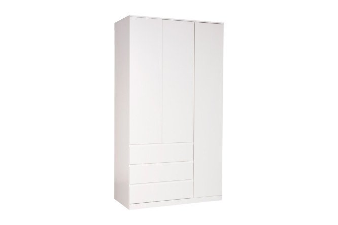 Изображение товара Распашной шкаф Варма с 5 полками и 2 штангами, глубина 55 см