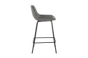 Стул полубарный Stool Group Деймон 49х92.5х47.5 см, цвет обивки серый, ножек чёрный
