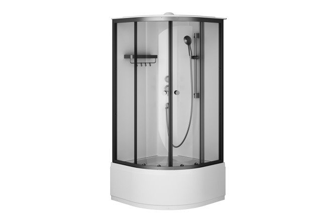 Изображение товара Душевая кабина AM.PM X-Joy Deep W94C-401A-090BT 88x206 см белый чёрный матовый