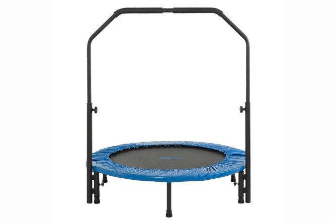 Изображение товара Батут ALH-120-blue с ручкой 130x112x130 см для безопасных прыжков