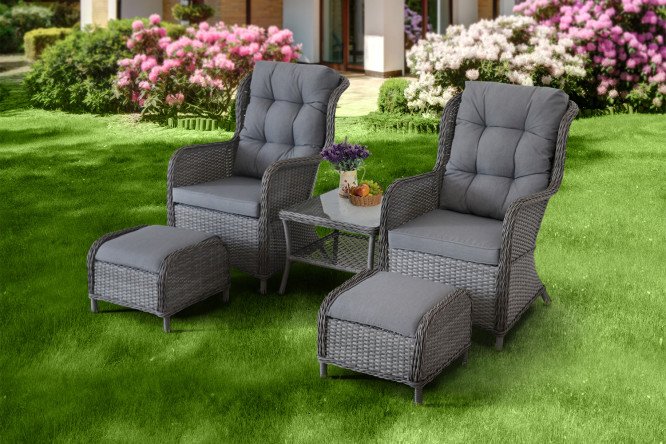 Набор садовой мебели HOFF Orion цвет тёмно-серый