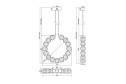 Светильник подвесной MAYTONI Modern Amulet 8 кв.м., LED, 52 см
