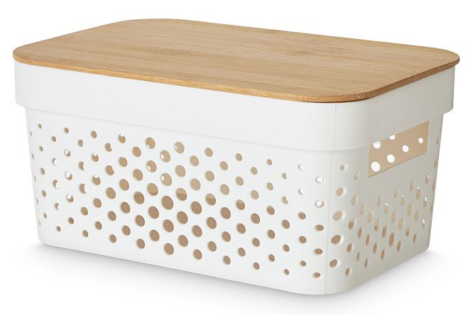 Изображение товара Корзина с крышкой HOFF 23HDL1102-F17 17.5x12.5x26.5 см 5,5 л