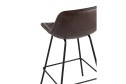 Стул полубарный Stool Group Деймон 49х92.5х47.5 см, цвет обивки коричневый, ножек чёрный
