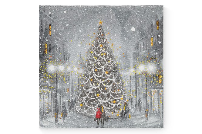 Изображение товара Трехслойные салфетки Magic night 20 шт 33х33 см универсальные для дома и офиса