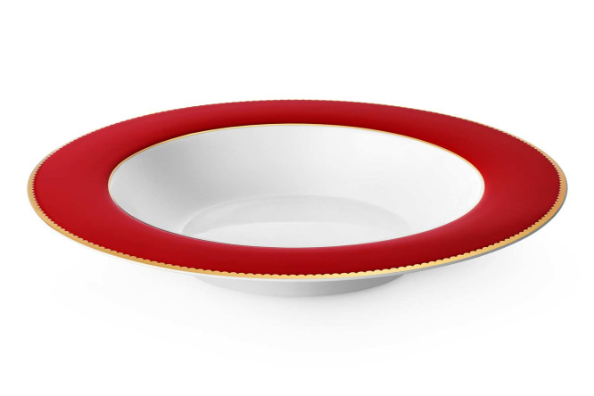 Изображение товара Тарелка суповая HOFF Щелкунчик из костяного фарфора мультиколор 21,5 см