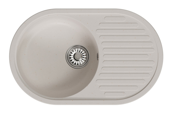 Изображение товара Врезная мойка с крылом MIXLINE ML-GM16 73х46х20 см искусственный камень