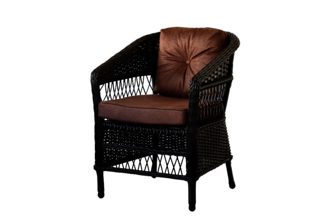 Изображение товара Кресло Падуя тёмно-коричневое мягкое комфортное 65х87х68 см Изображение товара Кресло Падуя тёмно-коричневое мягкое комфортное 65х87х68 см