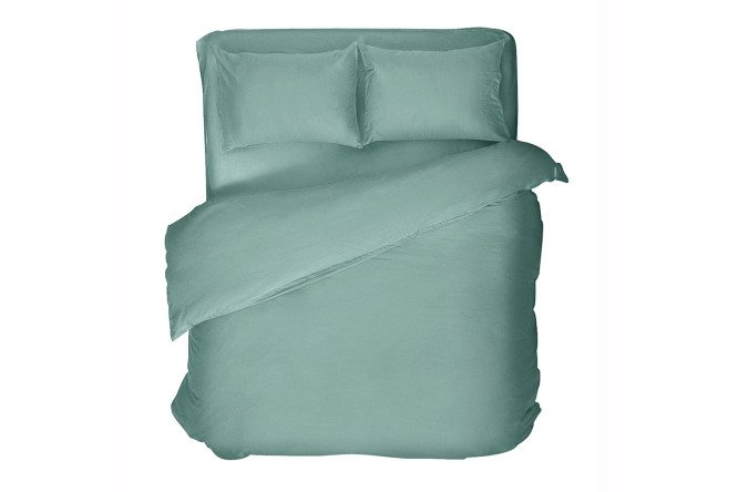 Комплект постельного белья Melange Emerald 148х215 см, Семейный
