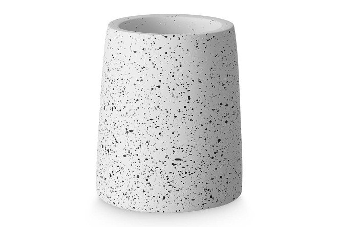 Изображение товара Стакан для зубных щёток EVIO Terrazzo 9.1х10.6х9.1 см, Керамика