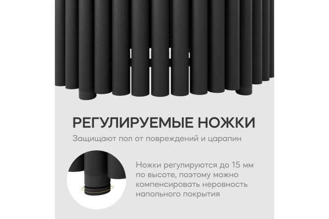 Фото 6 Стол GENGLASS Trubis Wood с трубчатым подстольем 120х75х120 см