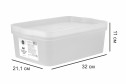 Ящик с крышкой HOFF Urban для хранения вещей 32x11x21.1 см, 6 л