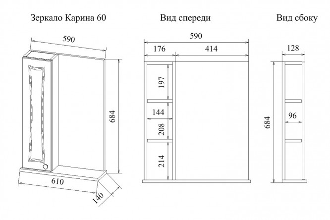 Высота ручки для шкафа