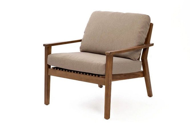 Изображение товара Кресло Mona из натурального тика размеры 76х69х70 см стильное и экологичное Изображение товара Кресло Mona из натурального тика размеры 76х69х70 см стильное и экологичное