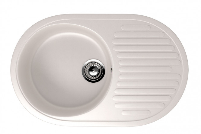 Изображение товара Мойка с крылом ULGRAN U-107 72x45.5x18 см искусственный мрамор