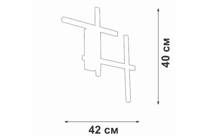 Светильник настенный VITALUCE V3043-0/4A 6.5 кв.м, LED