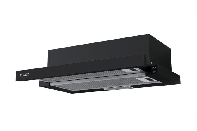 Изображение товара Вытяжка встраиваемая плоская-sлайдерная LEX Hubble 2M 600 Black 60 см