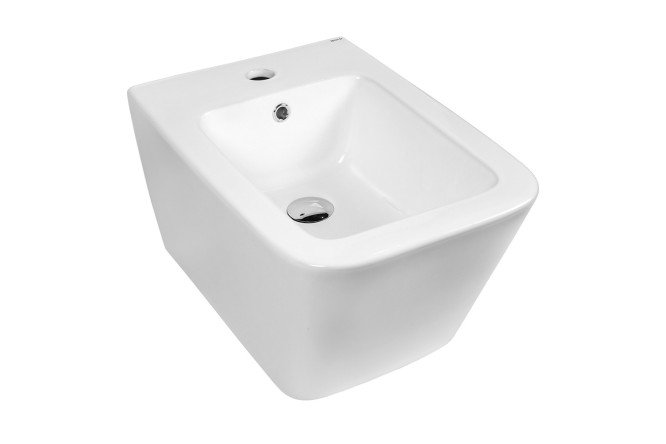 Изображение товара Подвесное биде BOND Cube F04-20 36х30х52 см белое упрочненное фарфоровое изделие