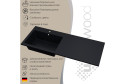 Раковина Cosmos Quartz RCosmos120LU Подвесная, 120х17.2х48 см