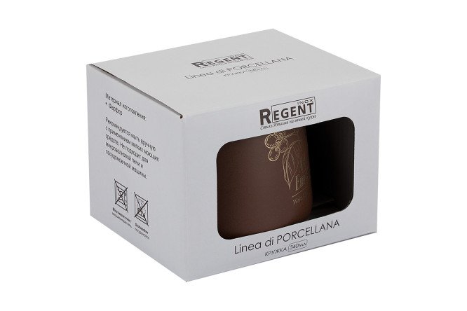 Фото 7 Кружка REGENT Inox Linea di Porcellana 340 мл, Фарфор