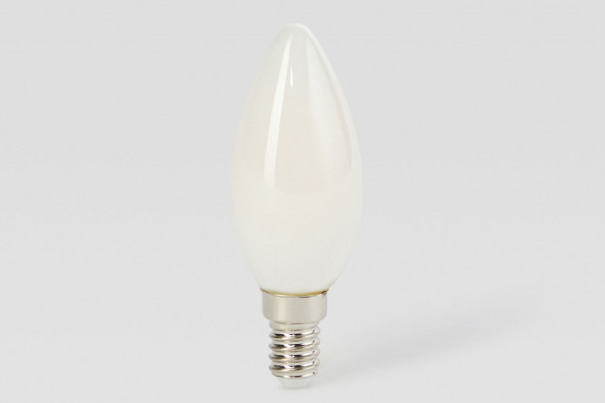 Лампа светодиодная Gauss Filament Свеча OPAL 420lm 2700К E14, 5W, Свеча, Тёплый