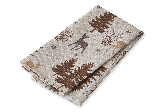Изображение товара Вафельное полотенце HOFF Зимний лес 45x60 см из 100% хлопка