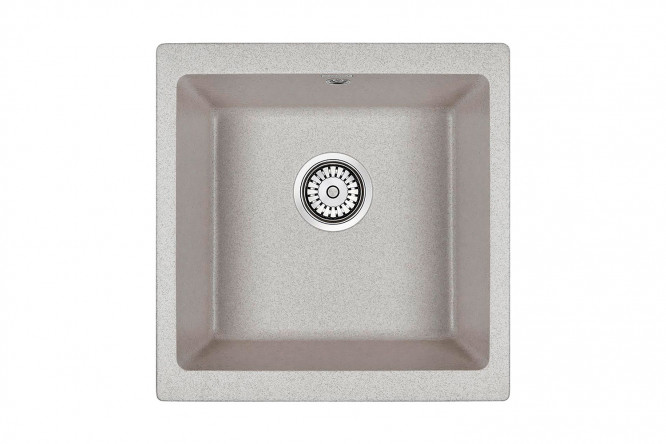 Изображение товара Врезная мойка PAULMARK Brilon PM104546-GR 44.5х46х20 см кварцевый композит