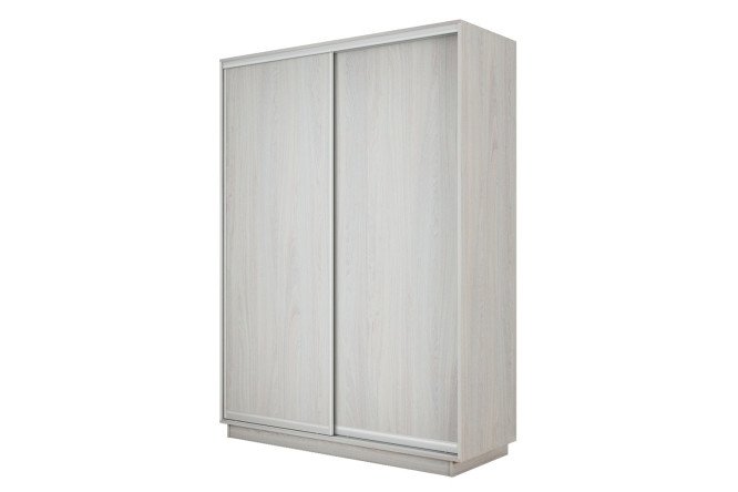 Изображение товара Двухдверный шкаф-купе Slide-2 v.2 120х220х60 см ясень светлый серебро