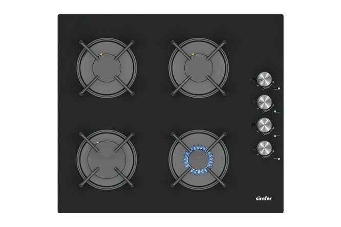 Изображение товара Газовая варочная панель SIMFER H60K40S000 59 см
