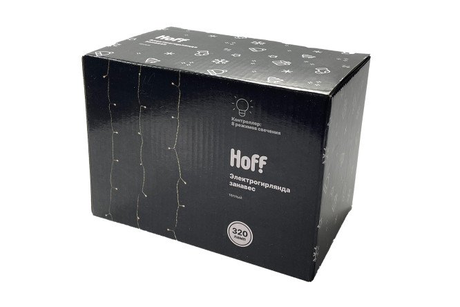 Изображение товара Электрогирлянда HOFF YW-022 занавес 3х2 м 3 м светодиодная для интерьера и улицы