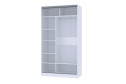 Шкаф-купе Home 123,2х229,5 см, белый, с одним зеркалом
