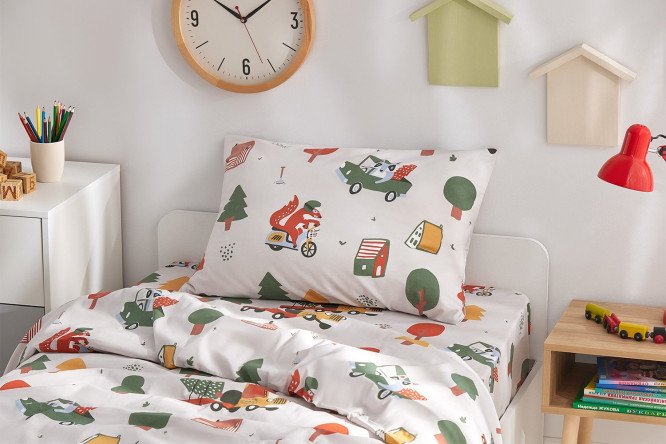 Комплект постельного белья MICASA Kids Transports 143х215 см