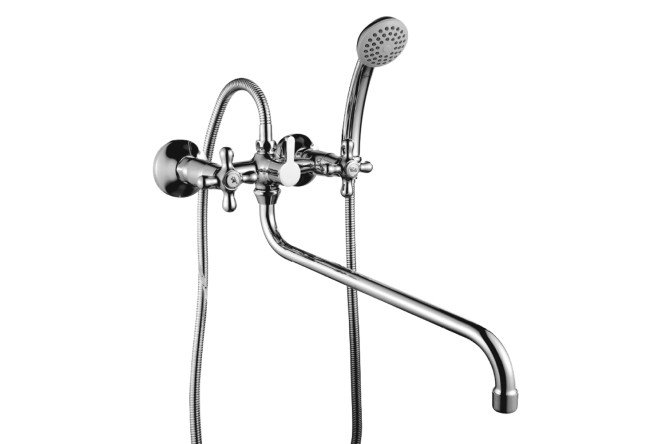 Изображение товара Смеситель для ванны ROSSINKA SILVERMIX H02-84R хром латунь вентильный