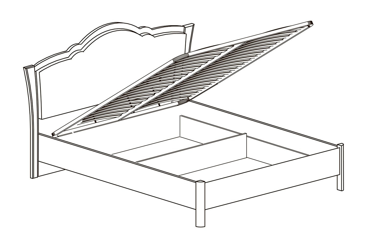 кровать монако с подъемным механизмом 160х200
