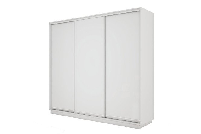Изображение товара Трехдверный шкаф-купе Slide-2 v.2 210х220х60 см белый снег/серебро