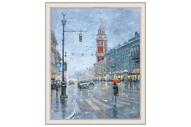 Изображение товара Репродукция в раме Невский проспект 47х57 см