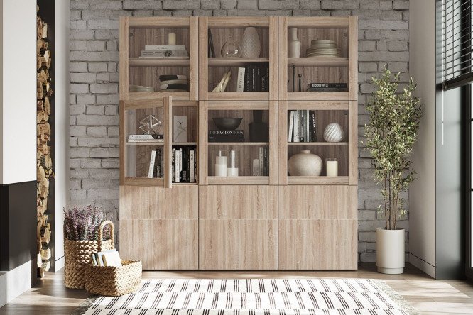 Изображение товара Стенка для гостиной напольная с доводчиком - идеальное решение для вашего интерьера