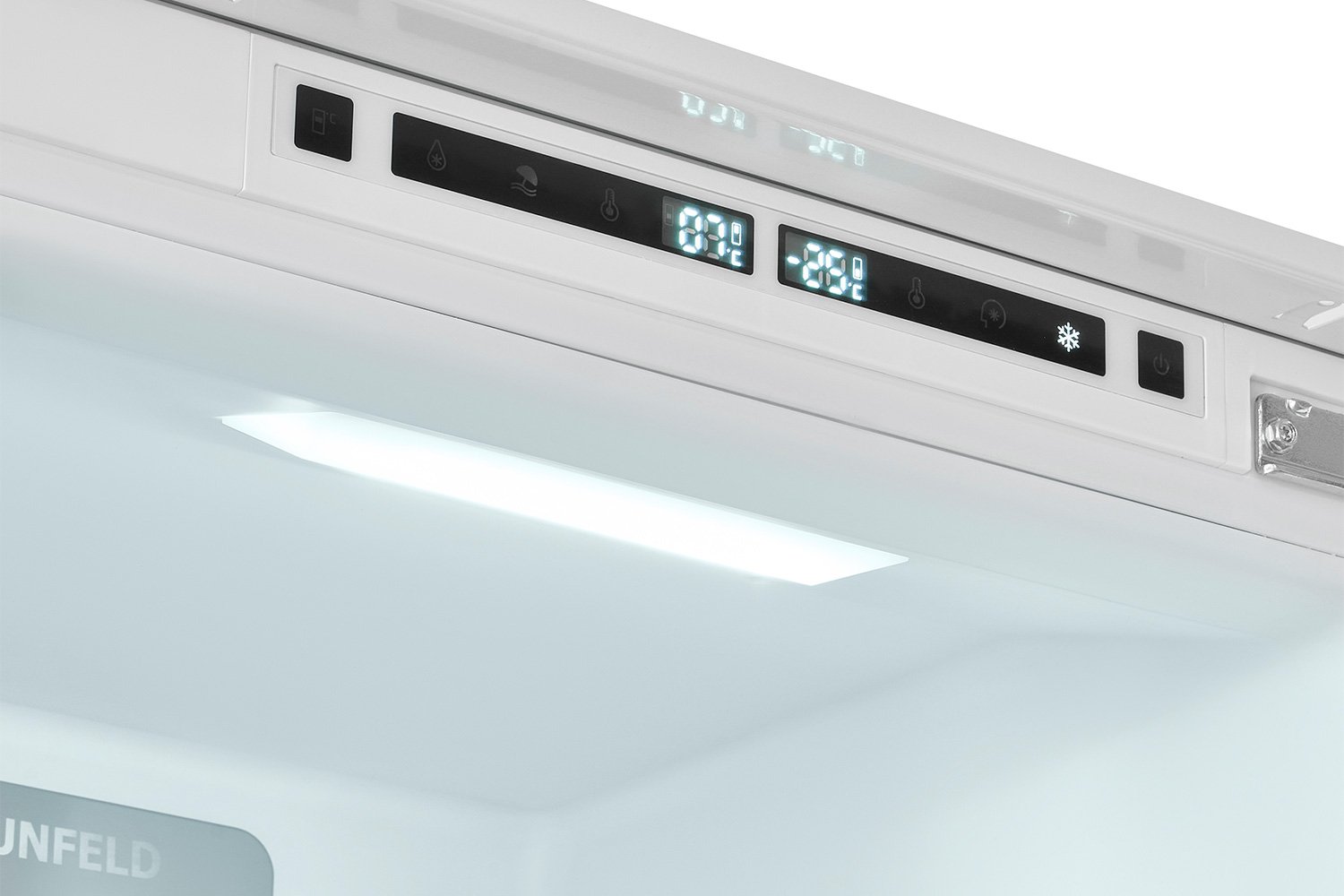 Встраиваемый холодильник-морозильник MAUNFELD MBF177NFWHGR Inverter, белый 54х176.9х55 см