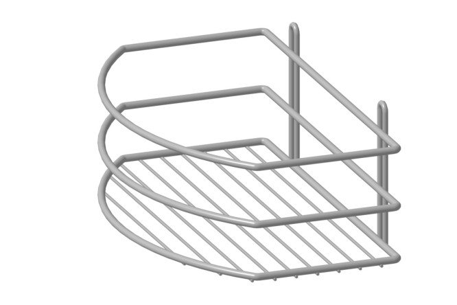 Изображение товара Полка прямая 1-ярусная П0001958 настенная 25x10.5x15 см