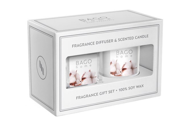 Изображение товара Набор ароматизаторов Ориджиналс Свежий хлопок 50 мл диффузор и свеча