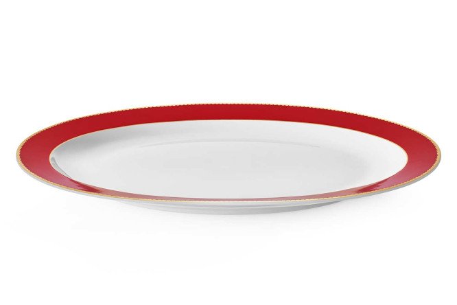 Изображение товара Блюдо HOFF Щелкунчик из костяного фарфора 31,3х2,4х21,5 см мультиколор