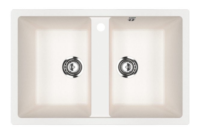 Изображение товара Врезная кухонная мойка ULGRAN u-608 из искусственного камня 77х50х19 см