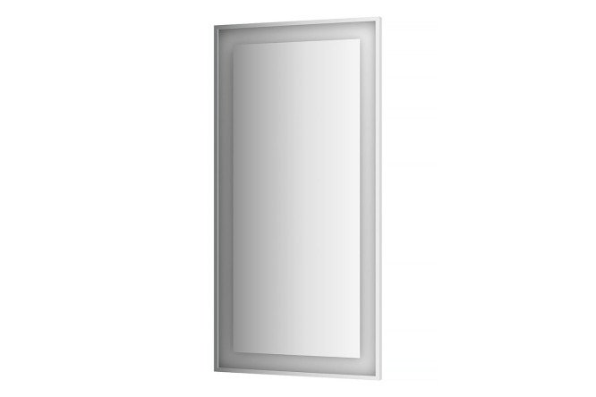 Зеркало настенное в багетной раме EVOFORM Ledside хром со встроенным LED-светильником, BY 2216 80х160 см