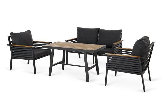 Изображение товара Садовый набор Swanley: антрацит + натуральный, алюминий, сборка