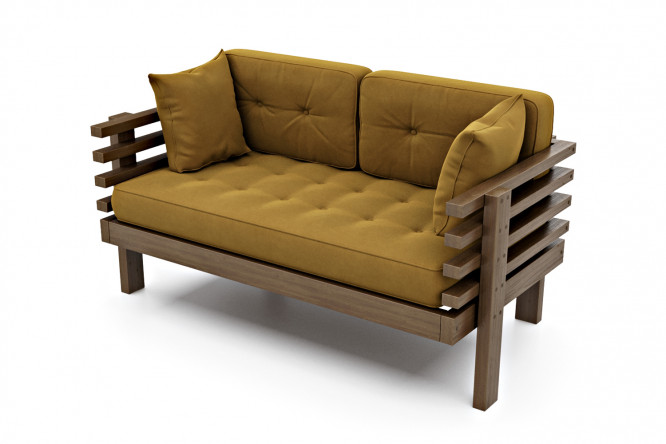 Изображение товара Диван Стоун-М яркий и комфортный велюровый для любого интерьера