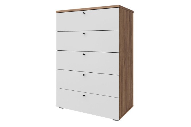 Изображение товара Комод Оскар Мун 75,4х109,2х44 см дуб табачный с черной ручкой