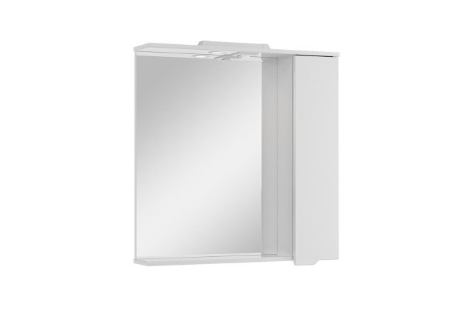 Изображение товара Зеркальный шкаф однодверный Sanstar Bianco 80 П 152.1-2.5.1. 80.8х76.5х17.1 см