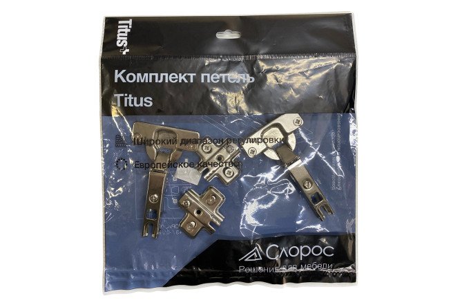 Комплект петель Titus B-type 2 шт., никель
